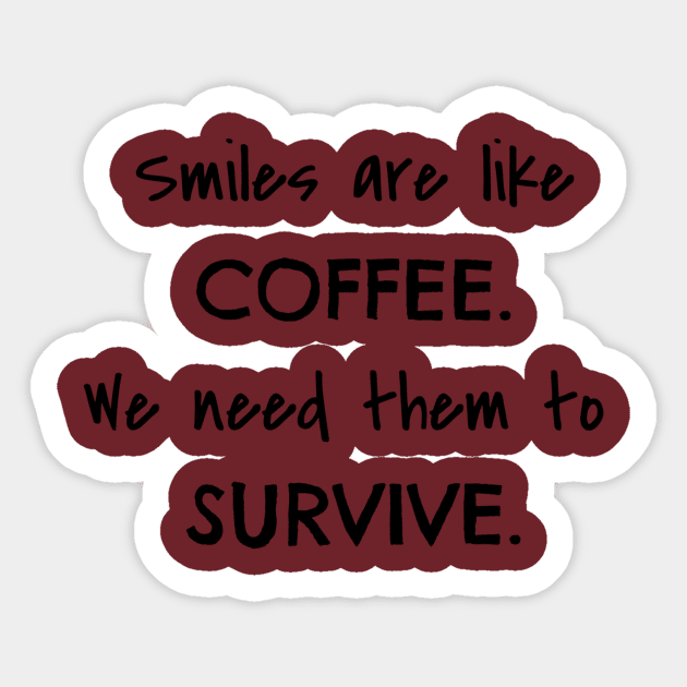 Smiles & Coffee Sticker by Humblebird